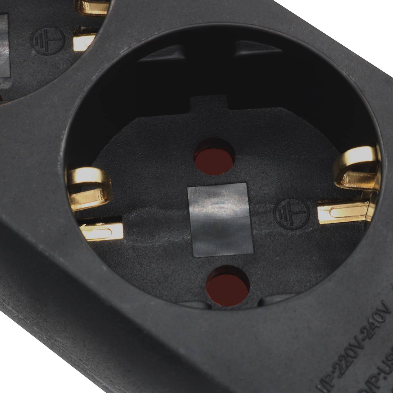 Steckdosenleiste 5 fach mit 2 USB Ladebuchsen Schalter 5 m Kabel schwarz-1