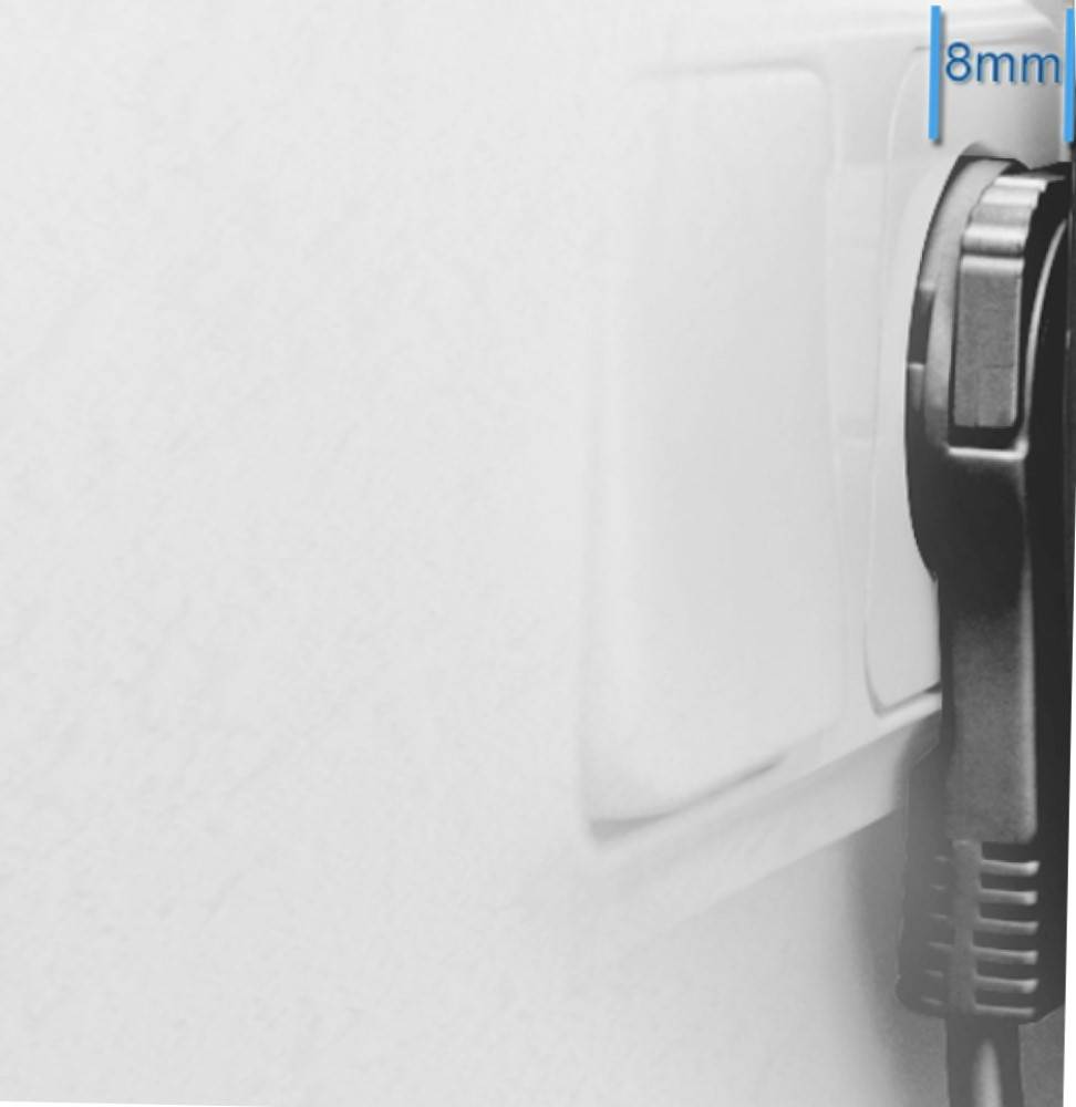 Steckdosenleiste 5 fach mit 2 USB Ladebuchsen Schalter 5 m Kabel schwarz-5