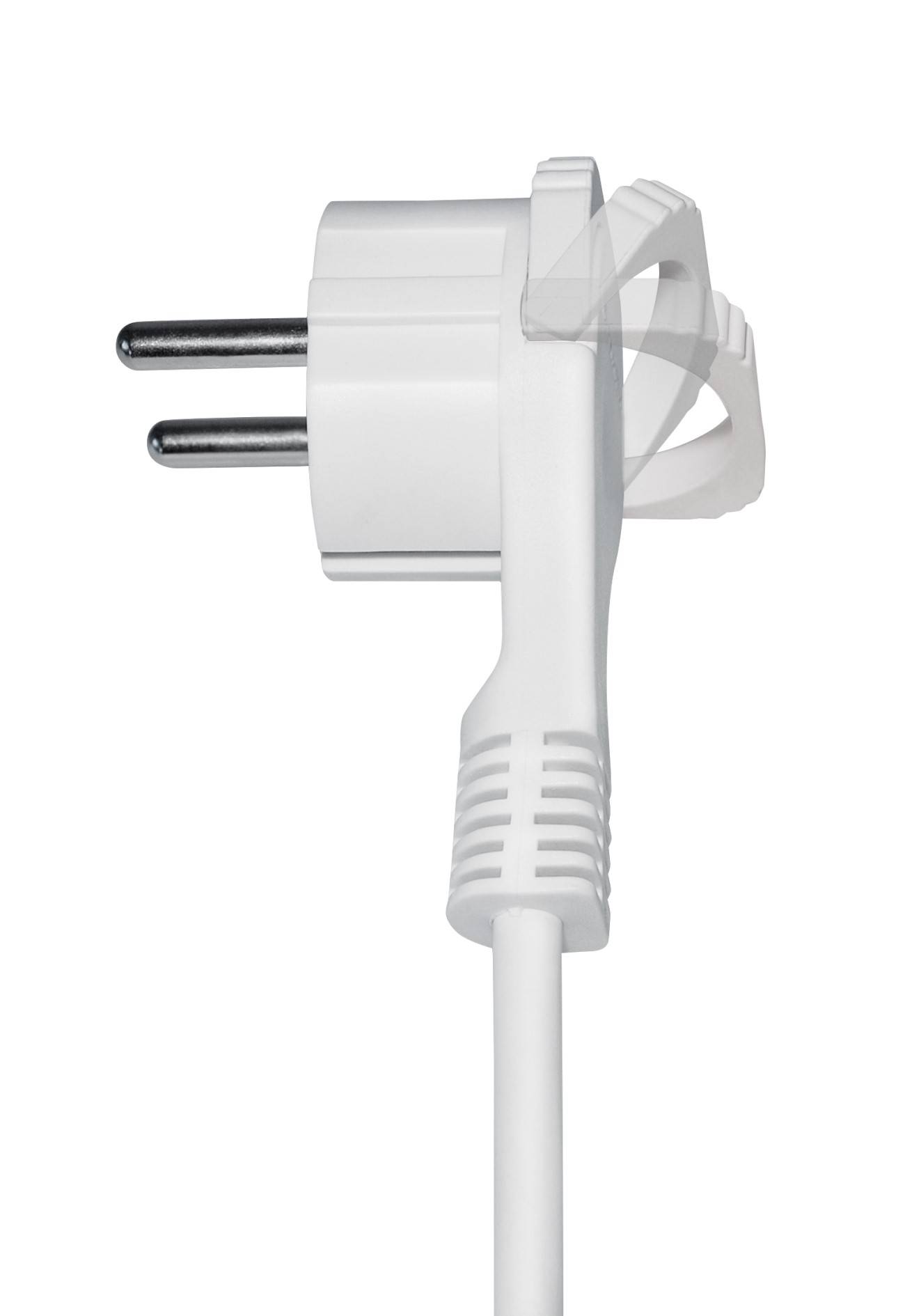 Steckdosenleiste 5 fach mit 2 USB Ladebuchsen 3m Kabel Schalter flachem Winkelstecker weiss-2