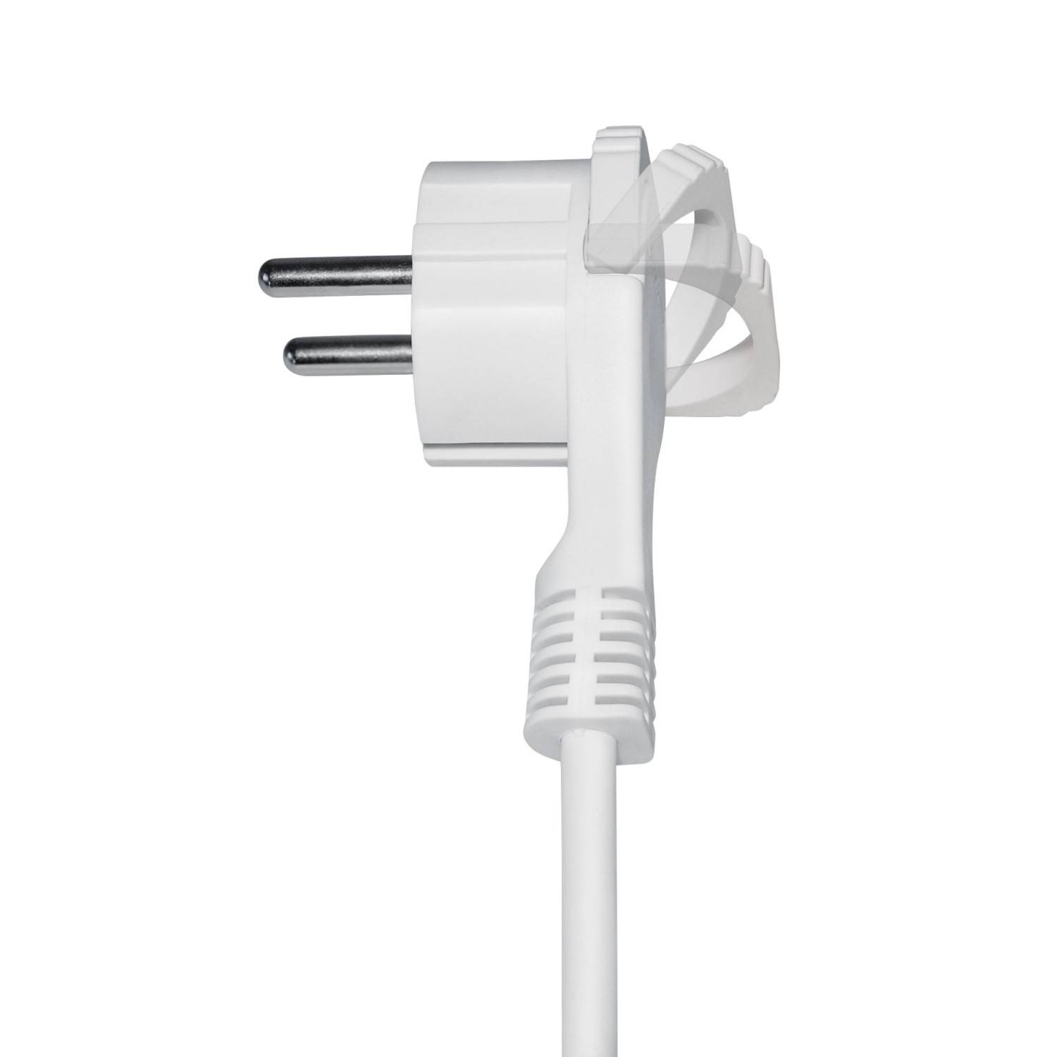 Steckdosenleiste 5 fach mit 2 USB Ladebuchsen Schalter 5 m Kabel weiss-5