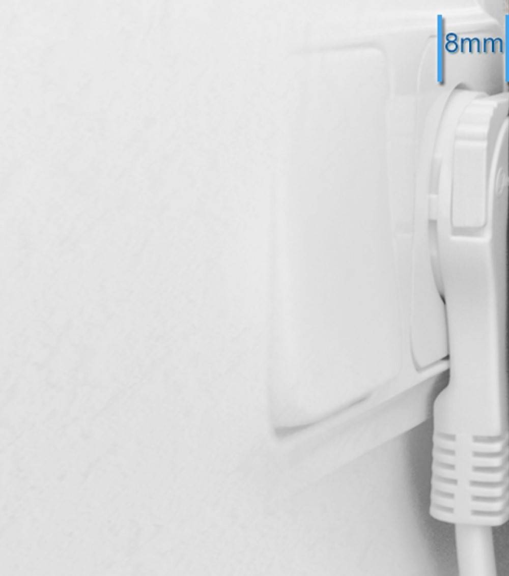 Steckdosenleiste 5 fach mit 2 USB Ladebuchsen Schalter 5 m Kabel weiss-2