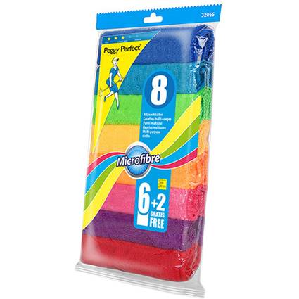Peggy Perfect Microfaser-Allzwecktücher, 8er Pack-0