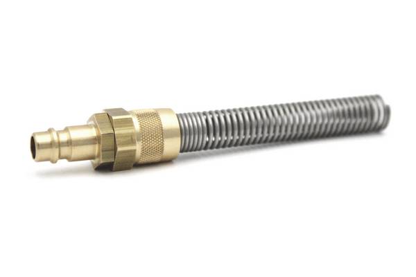 Druckluftstecker NW 7,2 Kupplungsstecker mit Knickschutz und 8 mm Schlauchanschluss