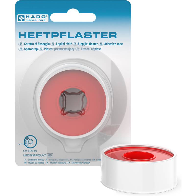 HARO Heftpflaster, beige, 12,5 mm x 5,0 m-0