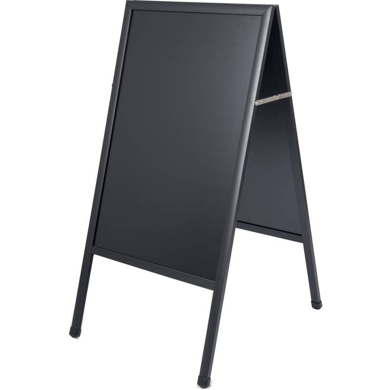 Bi-Office Kundenstopper, mit Kreideoberfläche, schwarz-0