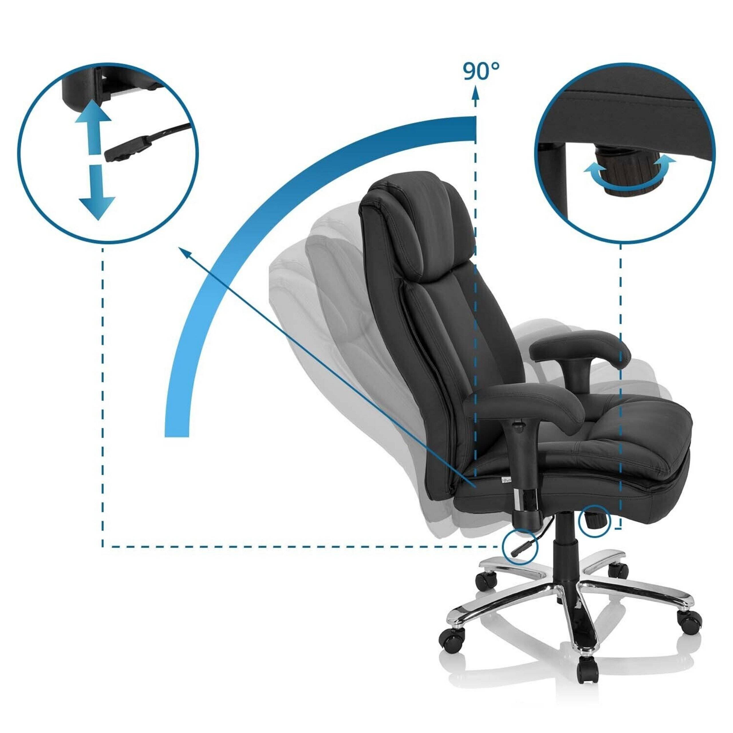 XXL Drehstuhl BUILDER XXL I schwarz hjh OFFICE-2