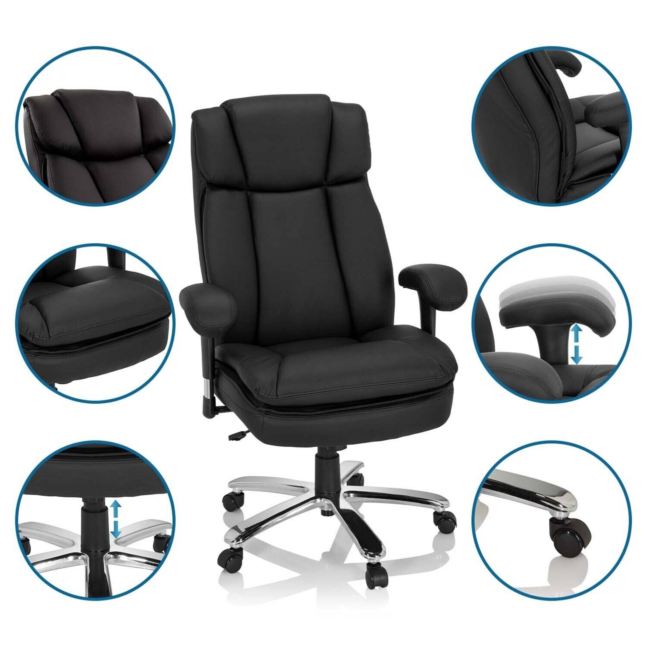 XXL Drehstuhl BUILDER XXL I schwarz hjh OFFICE-3