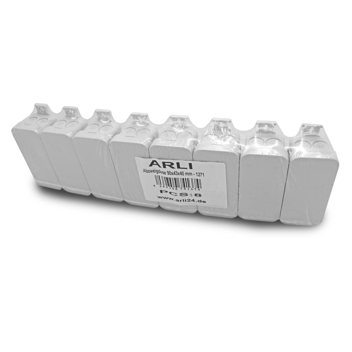 8x Abzweigdose 90x43x40 mm IP55 Aufputz Feuchtraumdose Installationsdose Verteilerdose wetterfest-0
