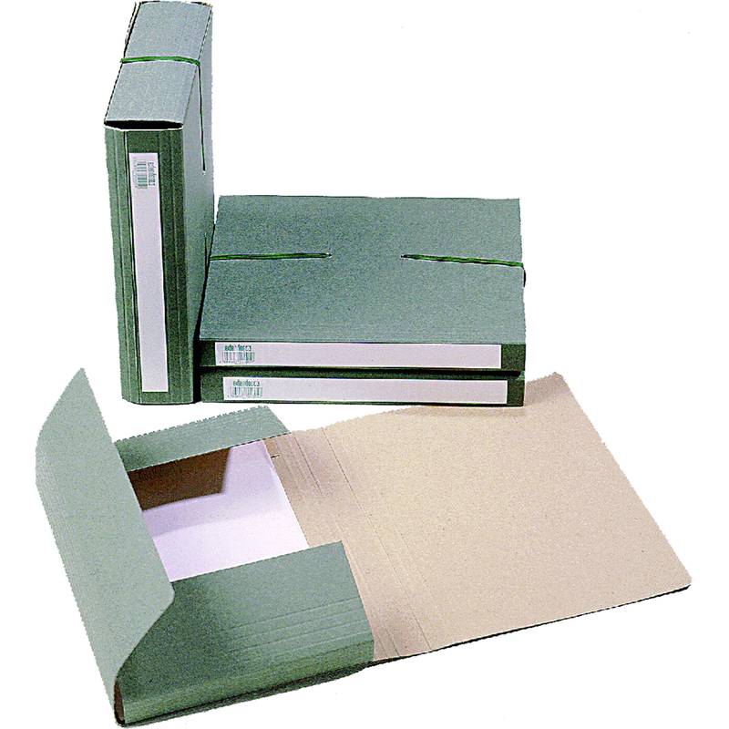 extendos Sammelbox 1240, für DIN A4, aus Karton, grün-0