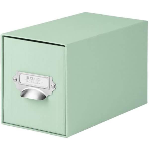 CD-Schubladenbox Mint mit Griff