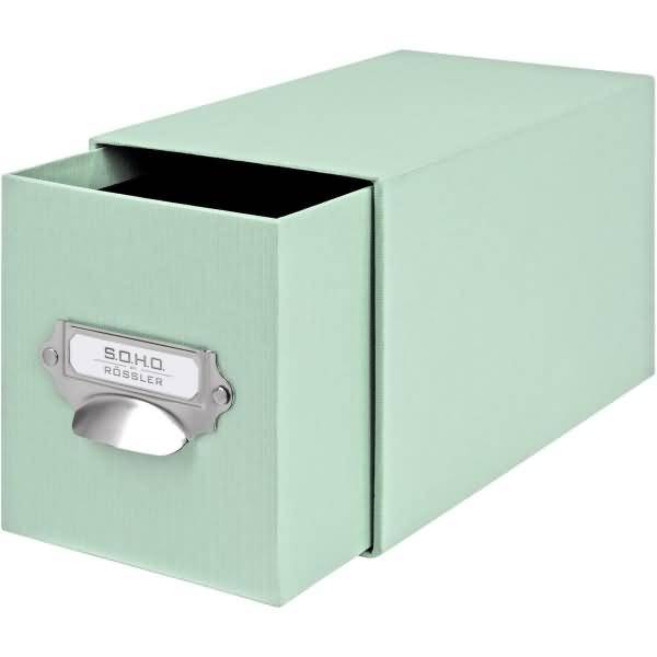 CD-Schubladenbox Mint mit Griff-1