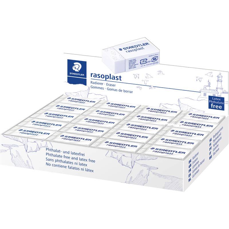 STAEDTLER Kunststoff-Radierer rasoplast B40, weiß-0