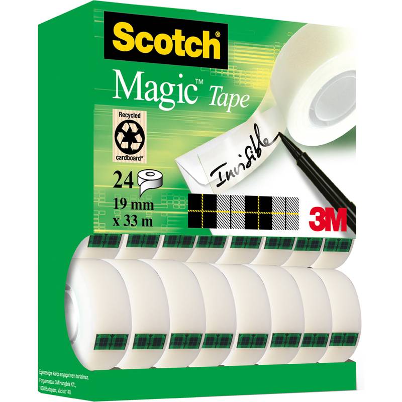 Scotch Klebefilm Magic 810, 19 mm x 33 m, 20 + 4 gratis-0