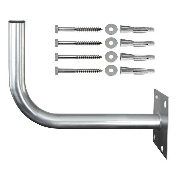Sat Wandhalter Stahl 45cm + Schrauben- & Dübelset