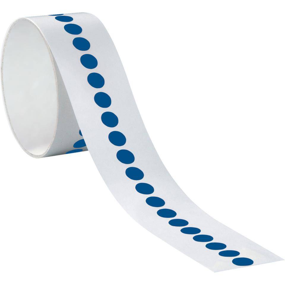 Markierungspunkte, blau, Cellulose-Folie, selbstklebend, Ø 25mm,100/Rolle-0