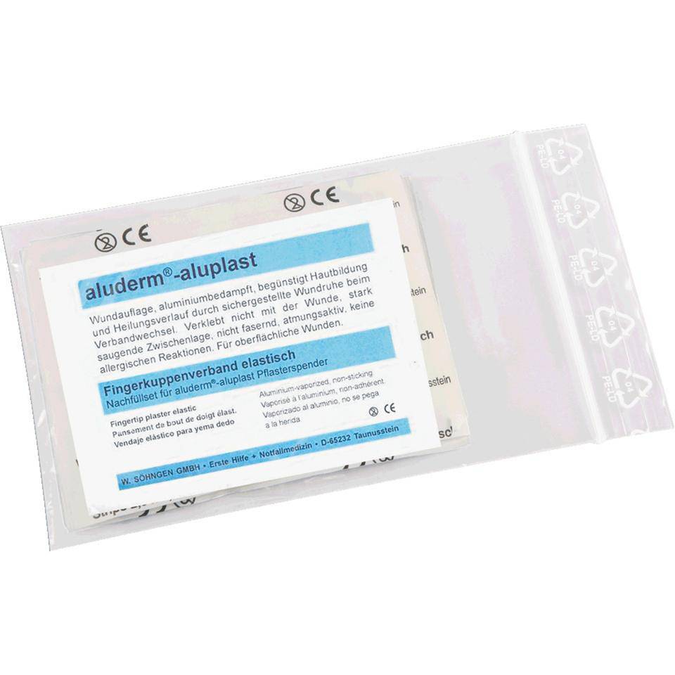 Nachfüllset für aluderm-aluplast Pflasterspender, Fingerkuppenverbände, 100/VE-0