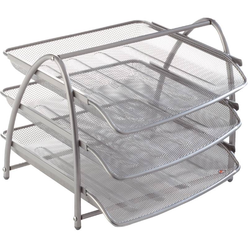 ALBA Briefablage "MESHTRAY3", DIN A4, Drahtmetall, grau-0