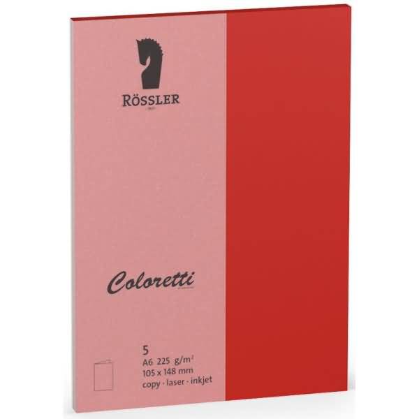 Doppelkarte Coloretti A6 hoch VE=5 Stück klatschmohn-0