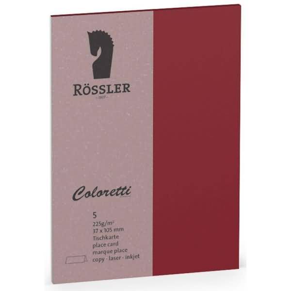 Tischkarte Coloretti A7 VE=5 Stück Rosso-0