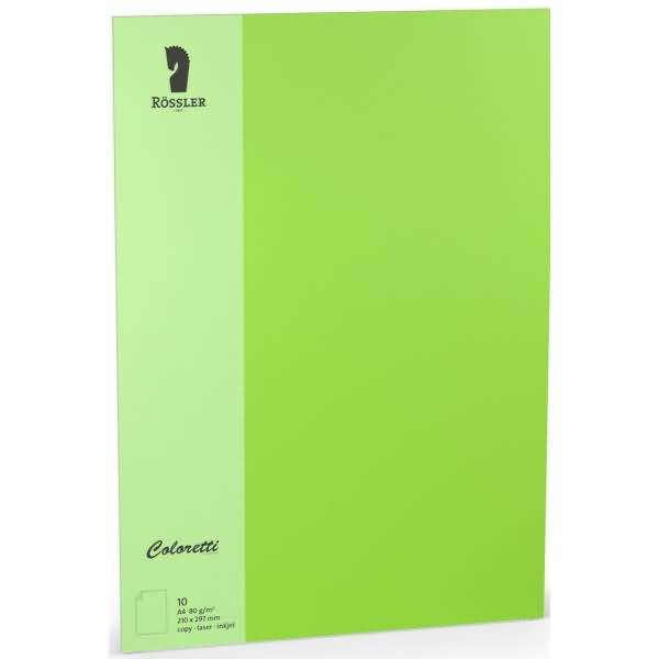 Briefpapier Coloretti A4 80g/qm VE=10 Blatt hellgrün-0