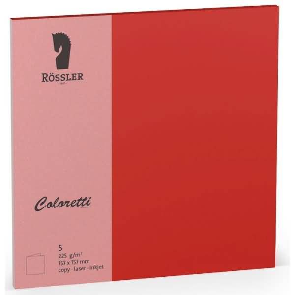 Doppelkarte Coloretti 15,7x15,7cm VE=5 Stück klatschmohn-0