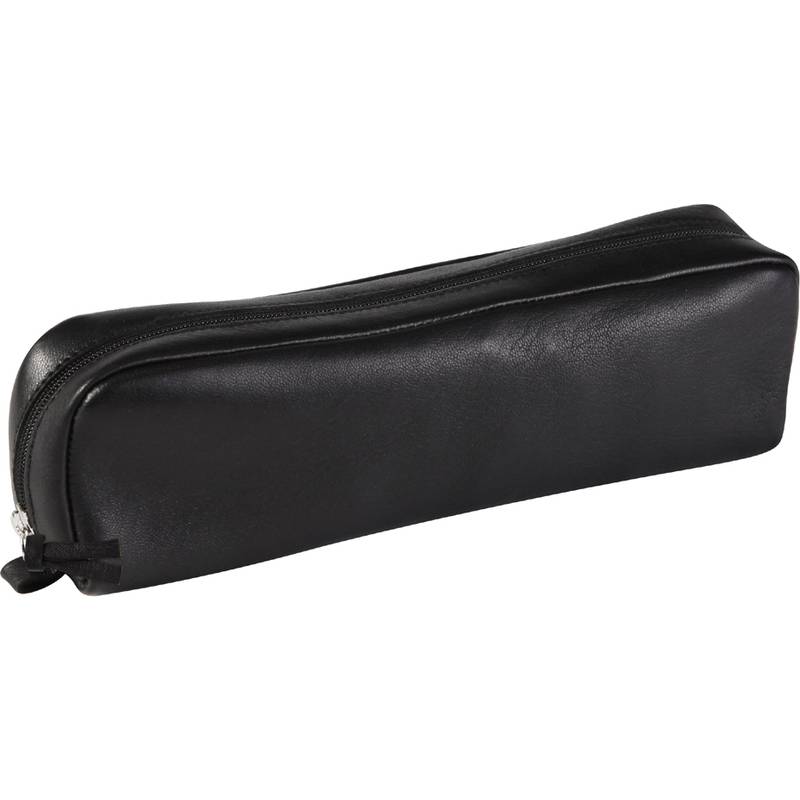 Clairefontaine Schlamper-Etui, rechteckig, Leder, schwarz-0