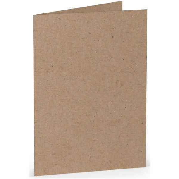 Doppelkarte A6 hoch Kraft-0