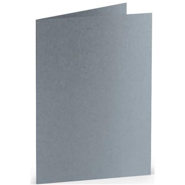 Doppelkarte A7 hoch Silber-0