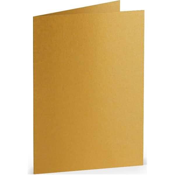 Doppelkarte A7 hoch Gold-0