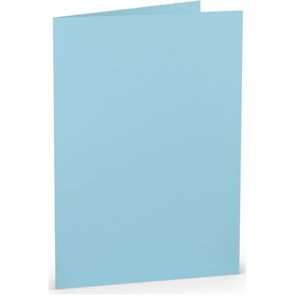 Doppelkarte A5 hoch Aqua