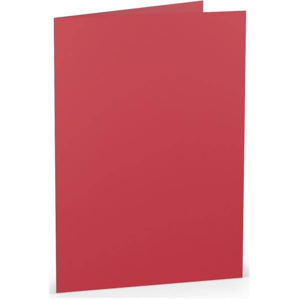 Doppelkarte A5 hoch Rot-0