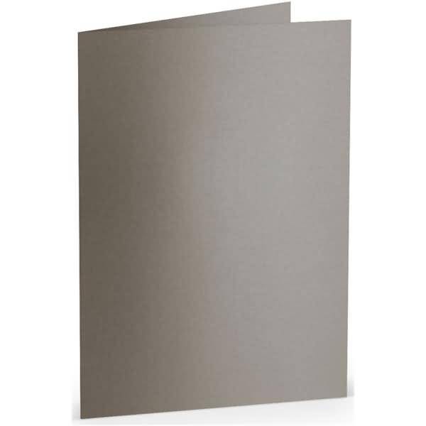 Doppelkarte B6 hoch taupe metallic-0