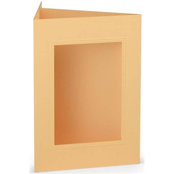 Passepartoutkarte B6 eckig Melon