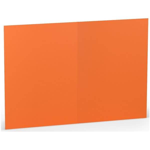 Doppelkarte A6 hoch Orange-0