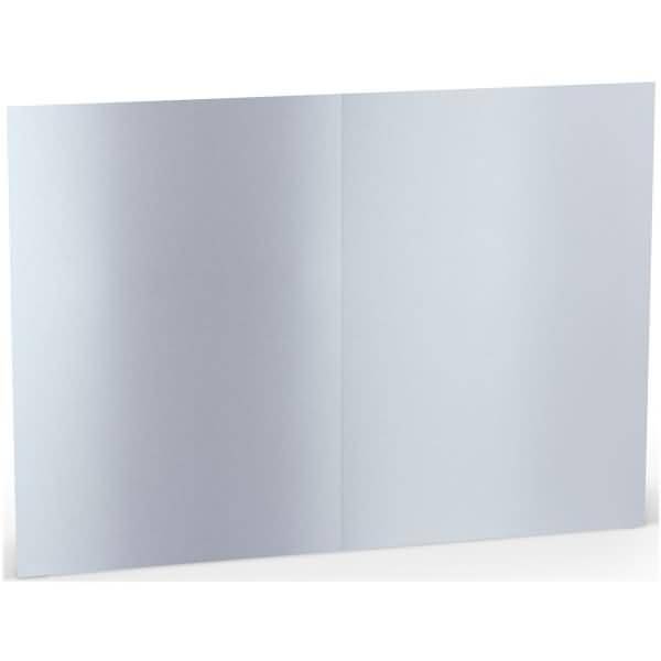 Doppelkarte A5 hoch Marble white-0