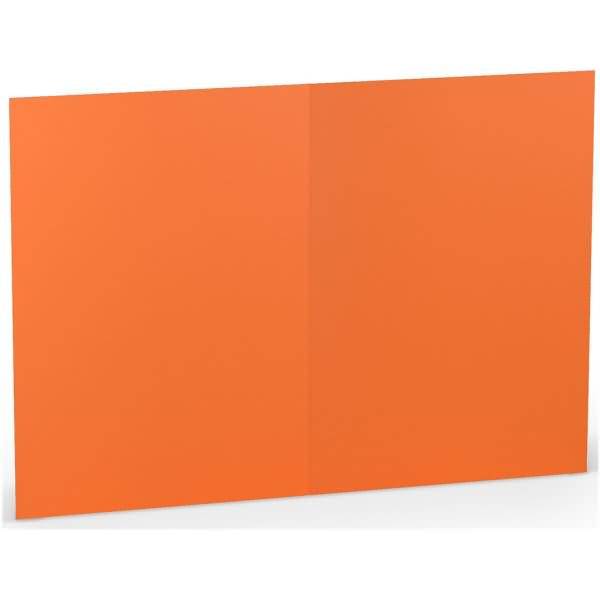 Doppelkarte B6 hoch Orange-0