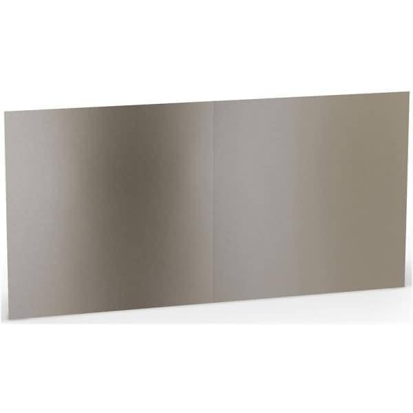 Doppelkarte 15,7x15,7cm taupe metallic-0