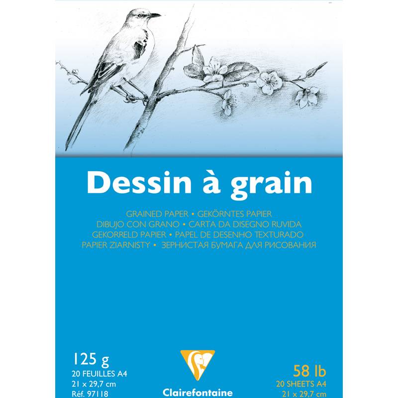 Clairefontaine Zeichenpapierblock "à Grain", DIN A4-0