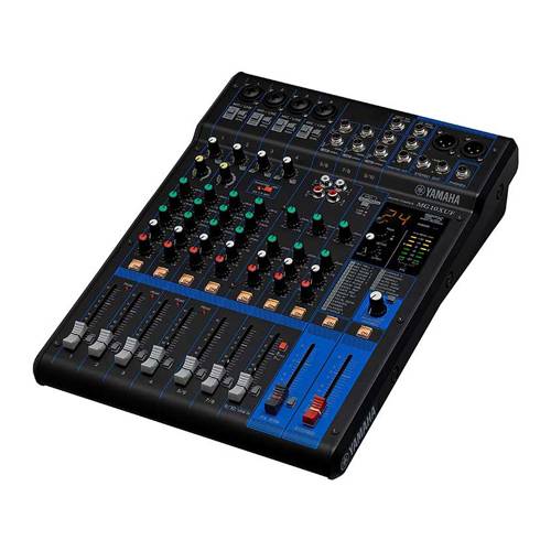 YAMAHA MG10XUF - 10-Kanal Mischpult Konsole (4 Mic-In | 10 Line-In | 1 Stereo Bus | 1 AUX | SPX | Metallgehäuse | mit-0