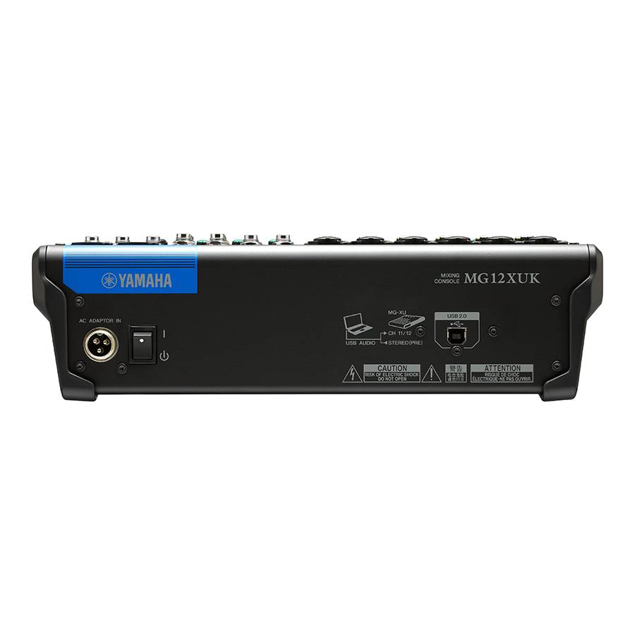 YAMAHA MG12XUK - 12-Kanal Mischpult Konsole (6 Mic-In | 12 Line-In | 2 Group Busse | 1 Stereo Bus | 2 AUX | SPX |-2