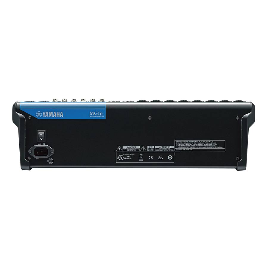 YAMAHA MG16 - 16-Kanal Mischpult Konsole (10 Mic-In | 16 Line-In | 4 Group Busse | 1 Stereo Bus | 4 AUX | Metallgehäuse-2