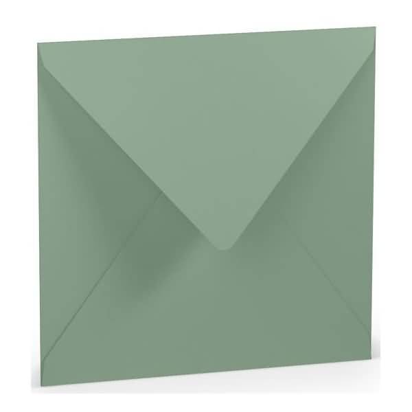 Briefumschläge 16,4x16,4cm Seidenfutter Nassklebung VE=5 Stück Eucalyptus-0