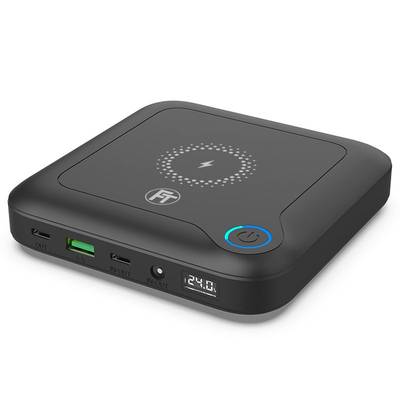 FeinTech PLG02400 Laptop Powerbank Universal 5-24 V USB-C Wireless Charging 88.8 Wh