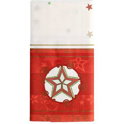 PAPSTAR Weihnachts-Tischdecke "Heavenly Stars", weiß-0