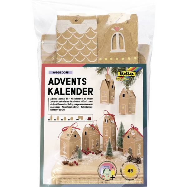 Adventskalender-Set Hygge Dorf 49-teilig