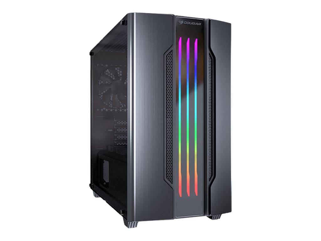 Cougar Gemini M - Tower - micro ATX - windowed side panel (tempered glass) - ohne Netzteil - Iron Gray-0