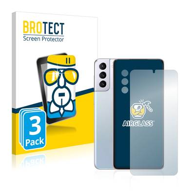 3x BROTECT AirGlass Panzerglasfolie für Samsung Galaxy S21 Plus 5G (Vorderseite + Kamera)