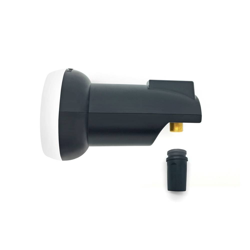 60 cm HD Sat Anlage weiss + Single LNB + Wandhalter 25 cm + 2x F-Stecker vergoldet-4