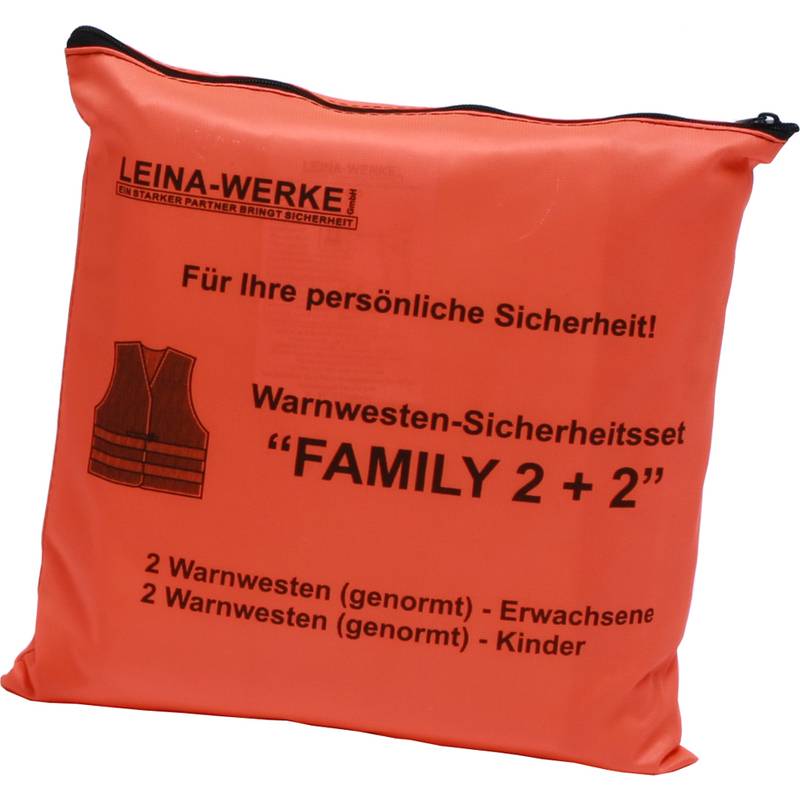LEINA-WERKE Warnwesten orange Einheitsgröße REF 13122-0