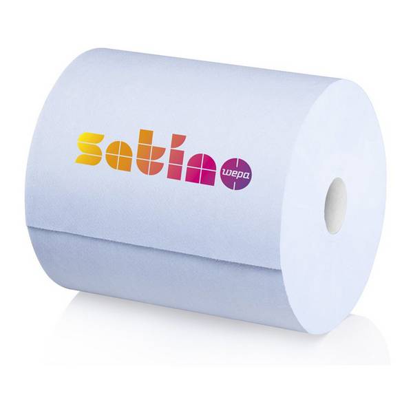 satino by wepa Putzrolle Comfort, 3-lagig, blau, 350 m